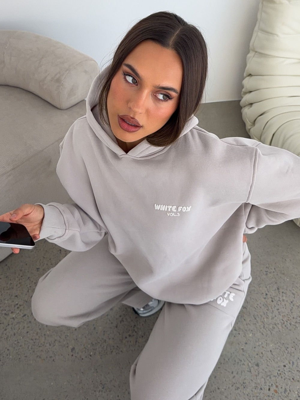 White Fox Offstage Hoodie Moon
